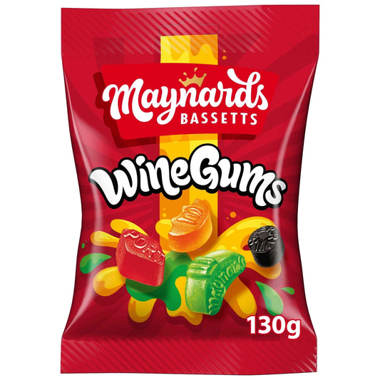 Wine Gums Sweets 130g by Maynards Bassetts