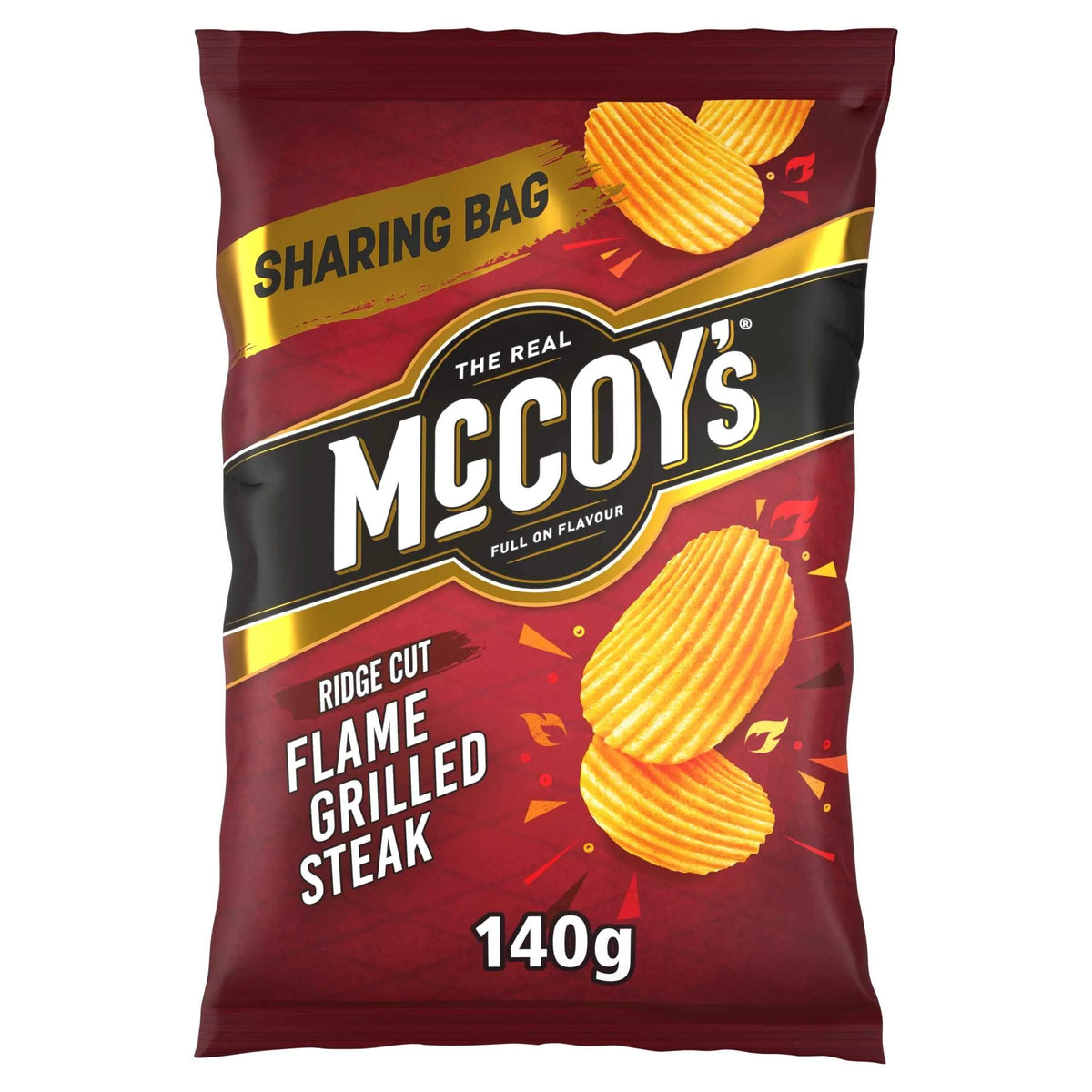 Flame Grilled Steak Sharing Crisps 140g by McCOY'S