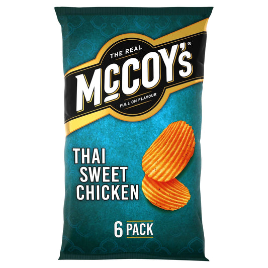 Thai Sweet Chicken Multipack Crisps 6x25g by McCOY'S