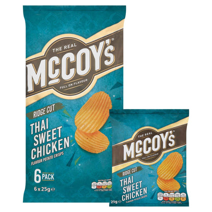 Thai Sweet Chicken Multipack Crisps 6x25g by McCOY'S
