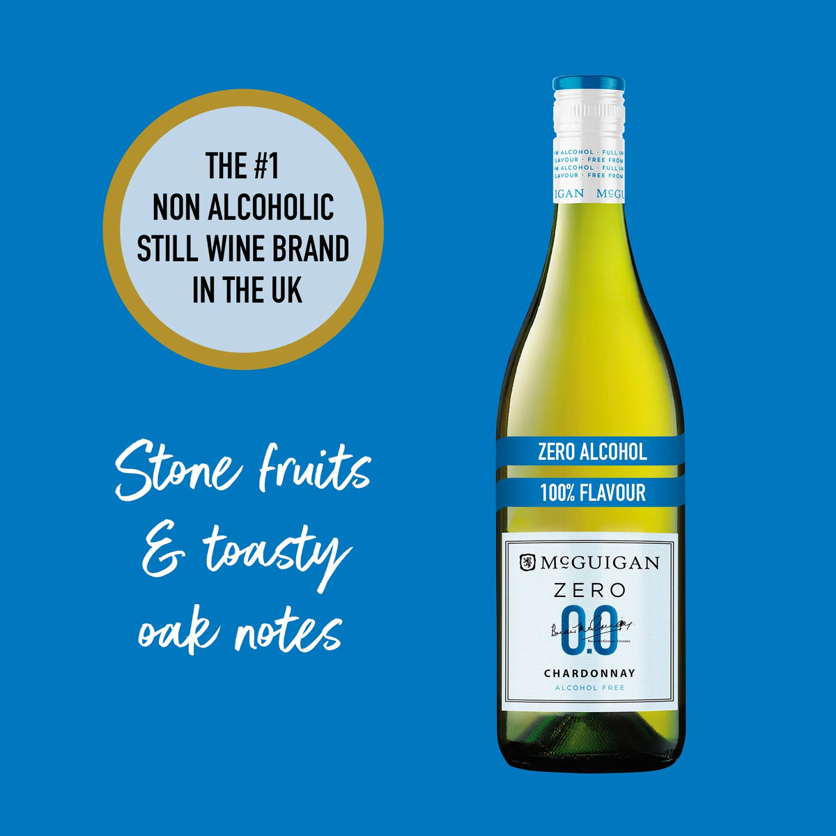 Zero Zero Chardonnay Alcohol Free by MCGUIGAN at The British Vault