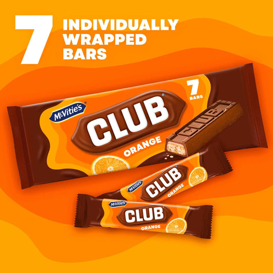 Club Orange Biscuit Bars 7x22g by McVitie's