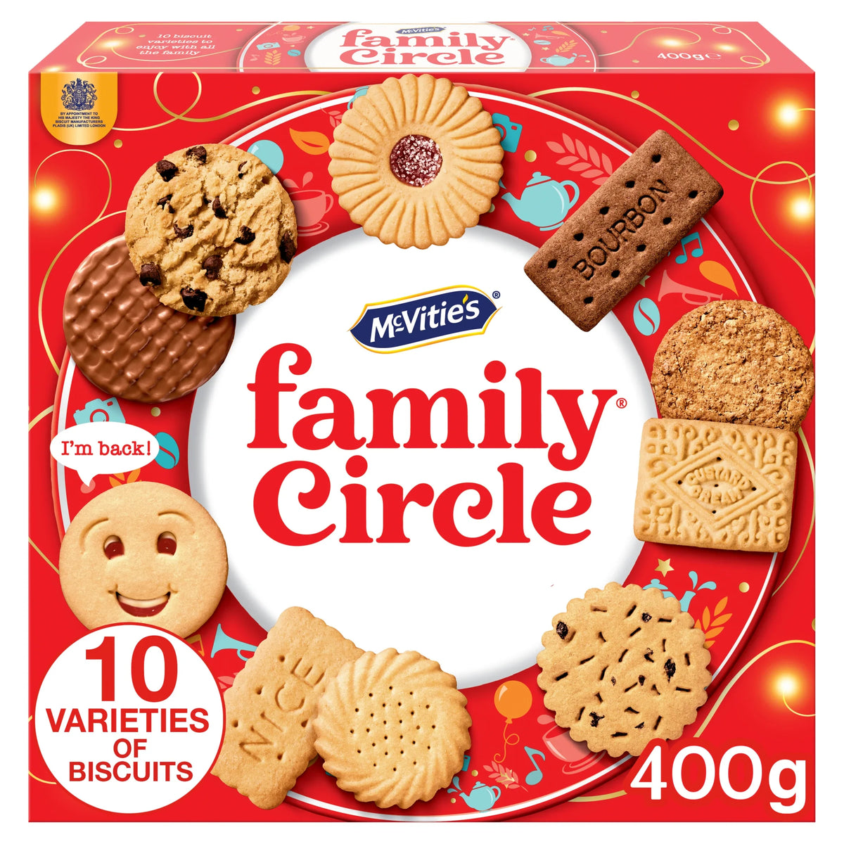 Family Circle 10 Biscuits 400g by McVitie's at The British Vault