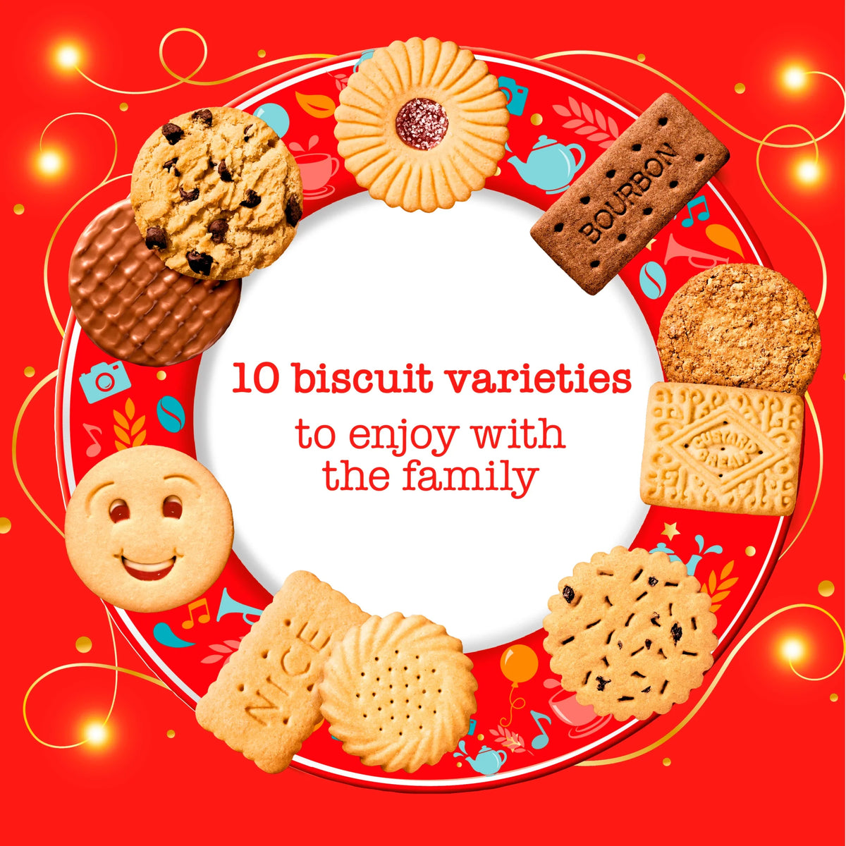 Family Circle 10 Biscuits 400g by McVitie's at The British Vault