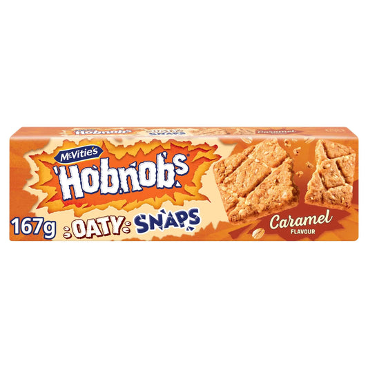 Hobnobs Oaty Snaps Caramel 167g by McVitie's