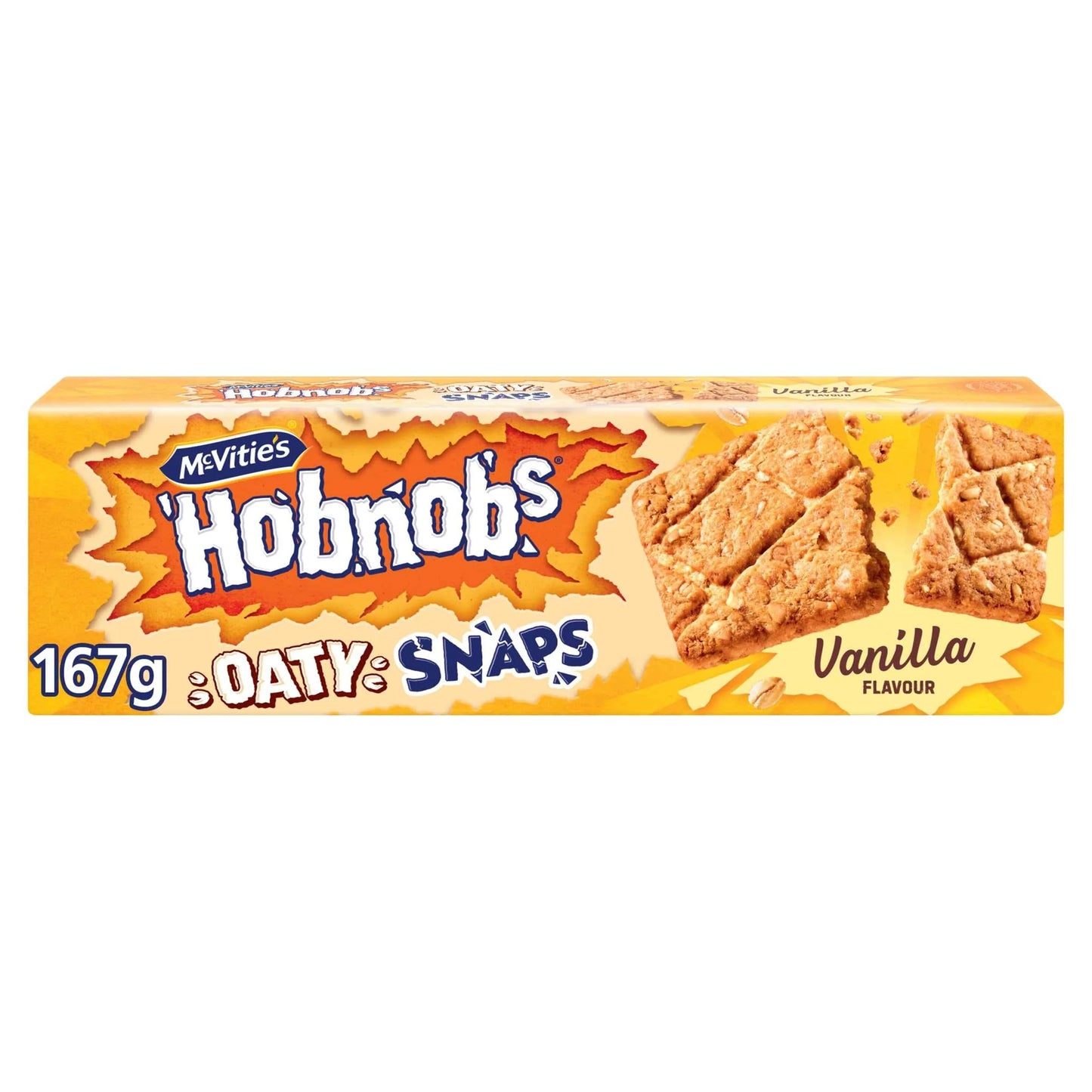Hobnobs Oaty Snaps Vanilla 167g by McVitie's