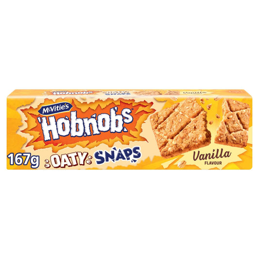 Hobnobs Oaty Snaps Vanilla 167g by McVitie's