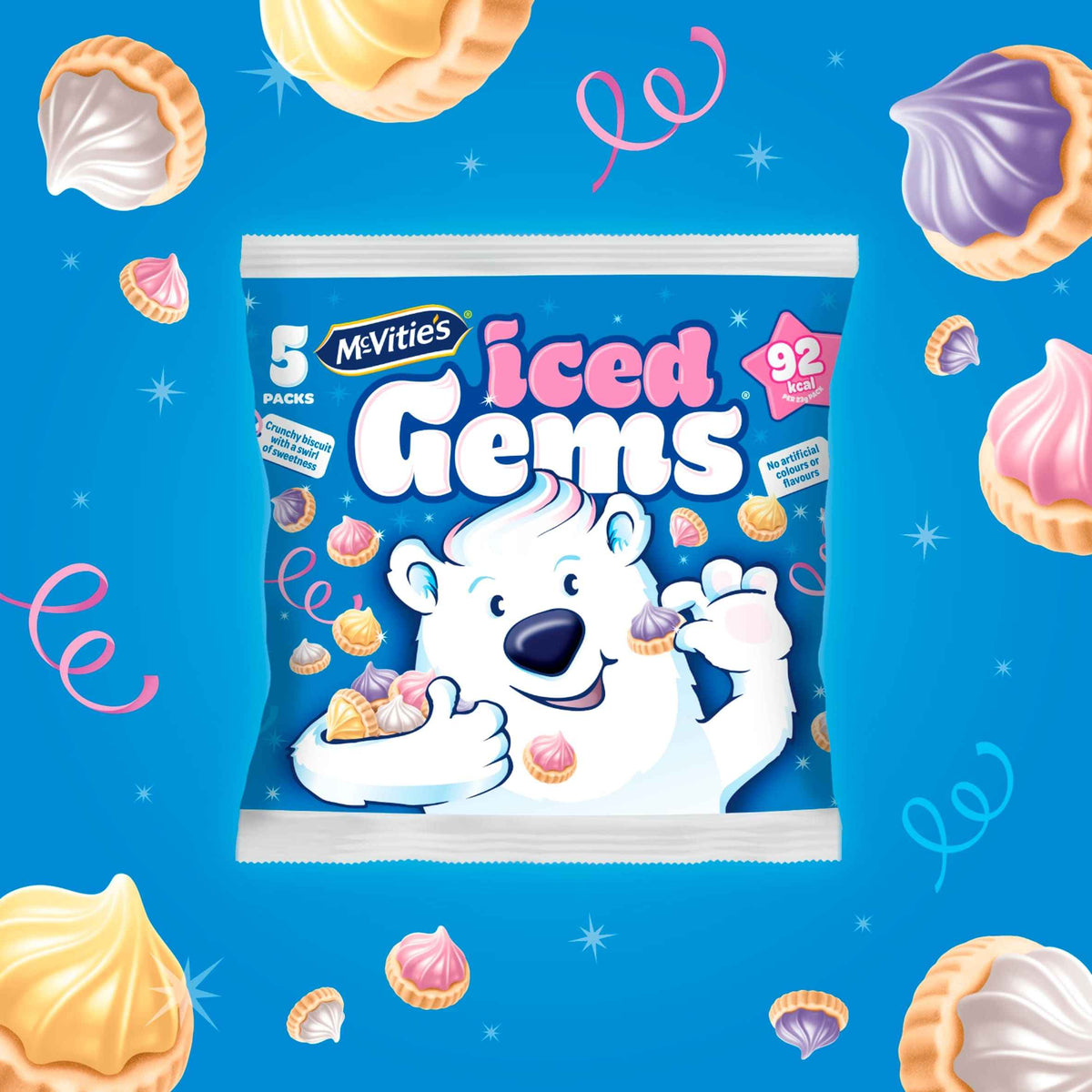 Iced Gems Biscuits Multipack 5 X 23g by McVitie's