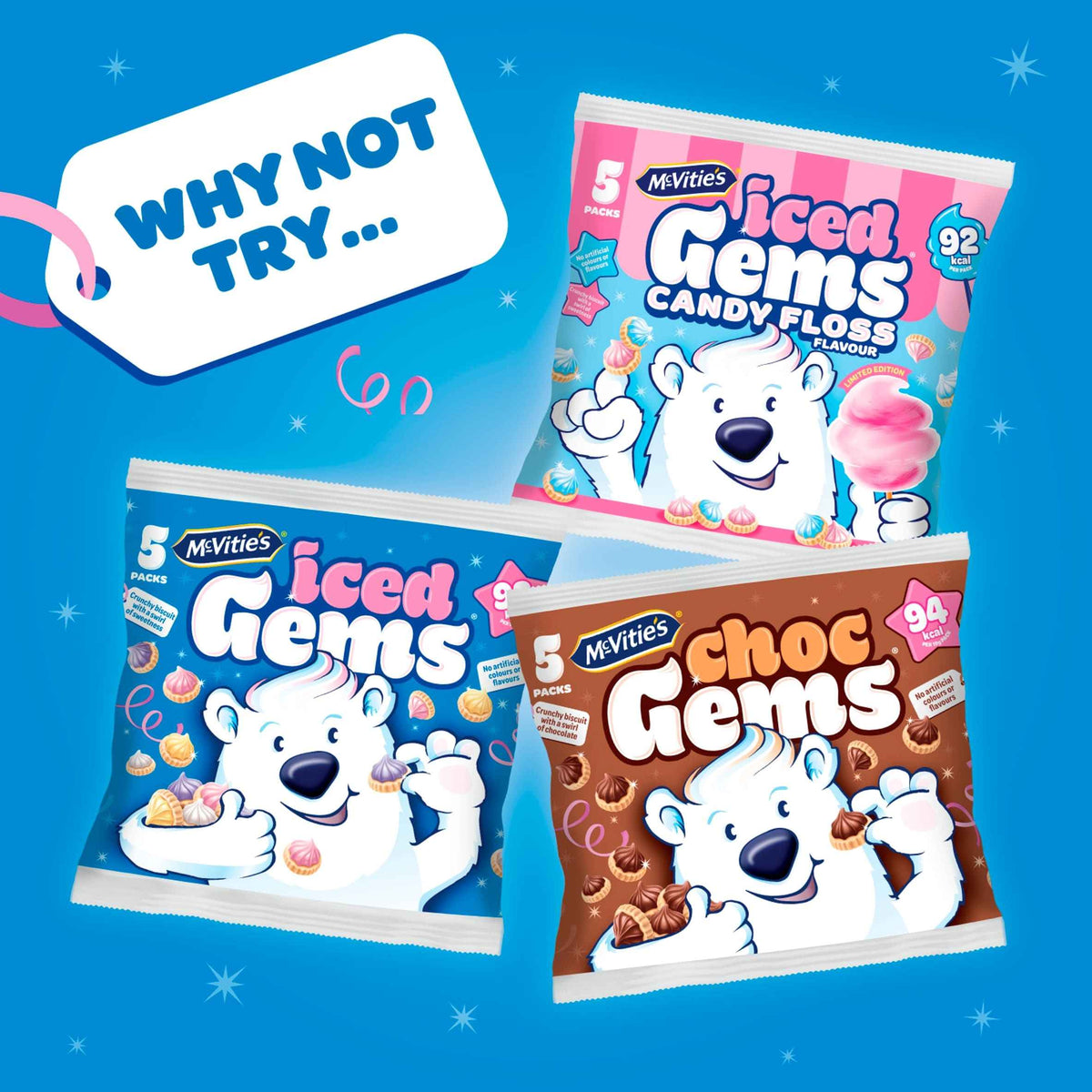 Iced Gems Biscuits Multipack 5 X 23g by McVitie's