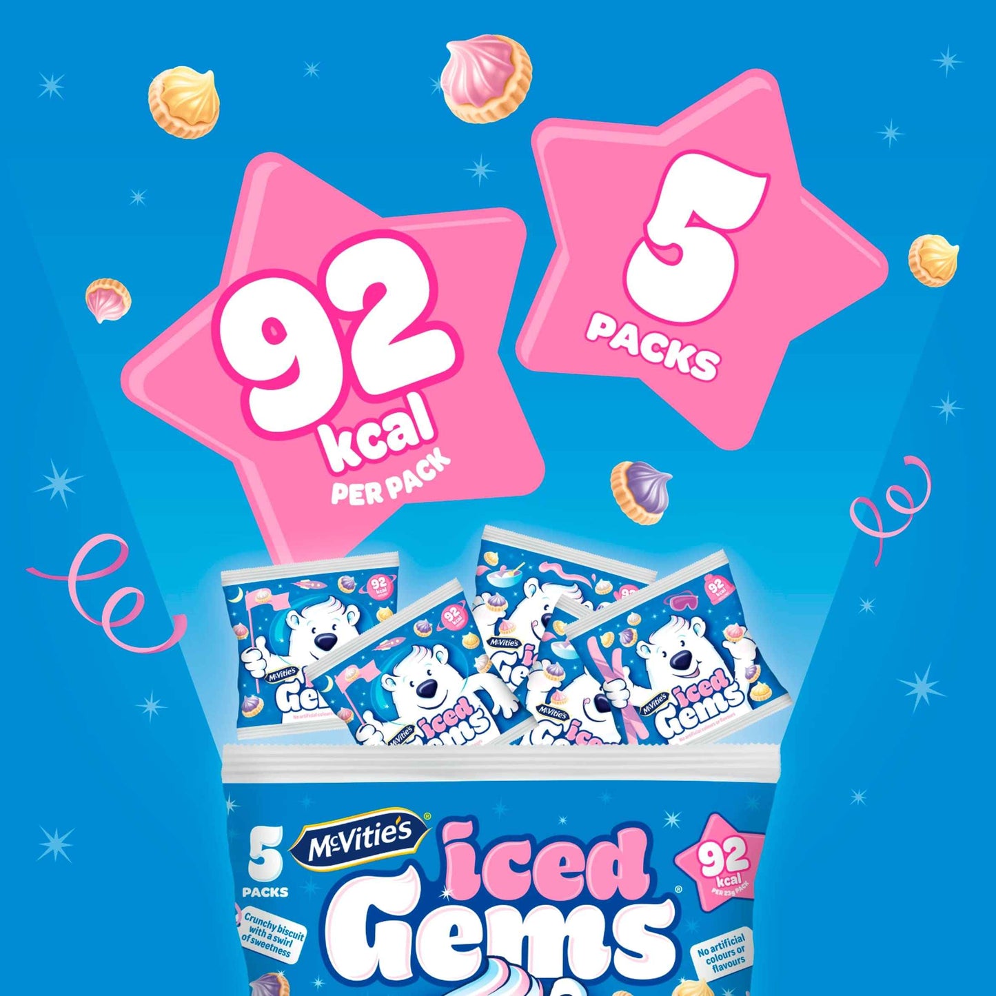 Iced Gems Biscuits Multipack 5 X 23g by McVitie's
