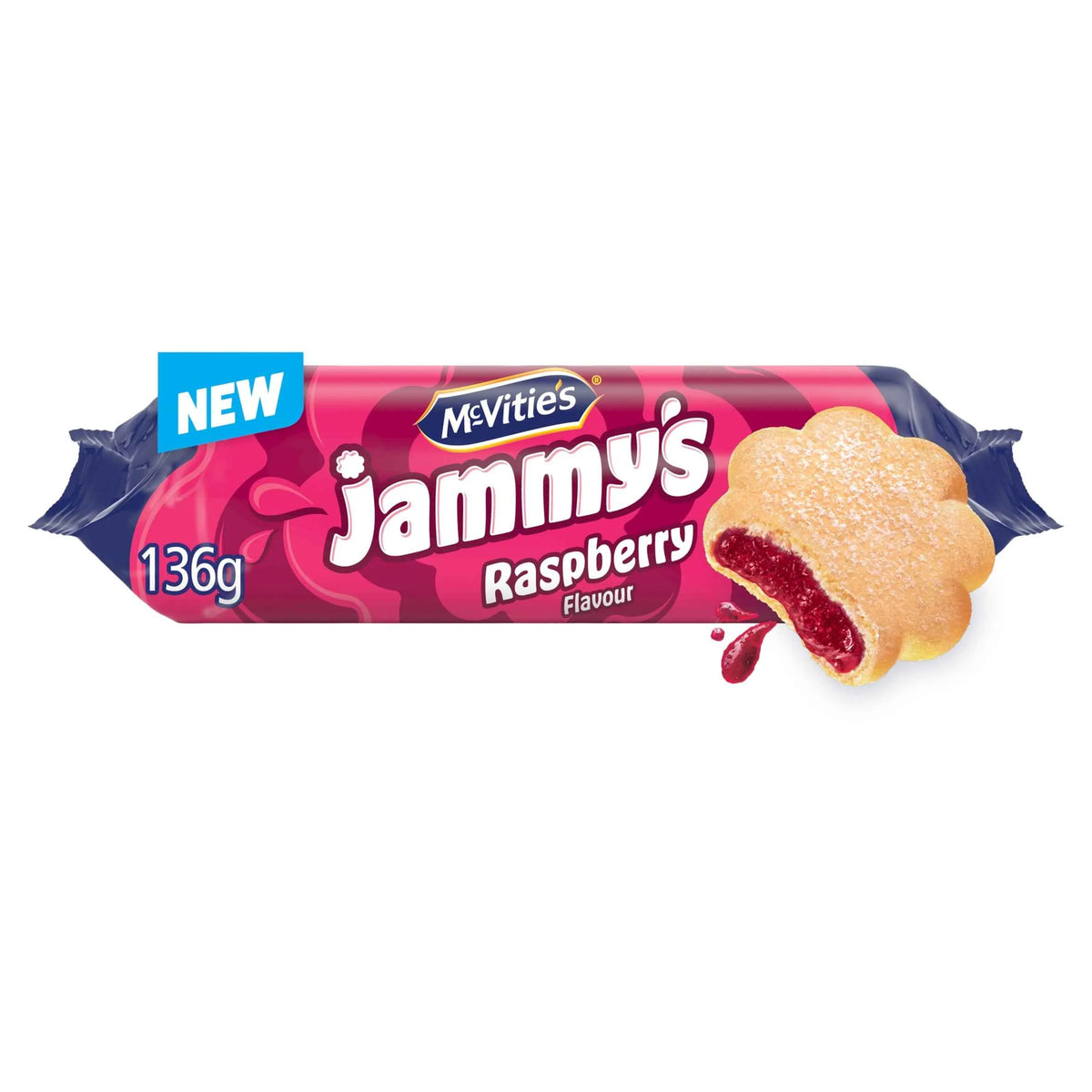 Jammy's Raspberry Biscuits 136.5g by McVitie's