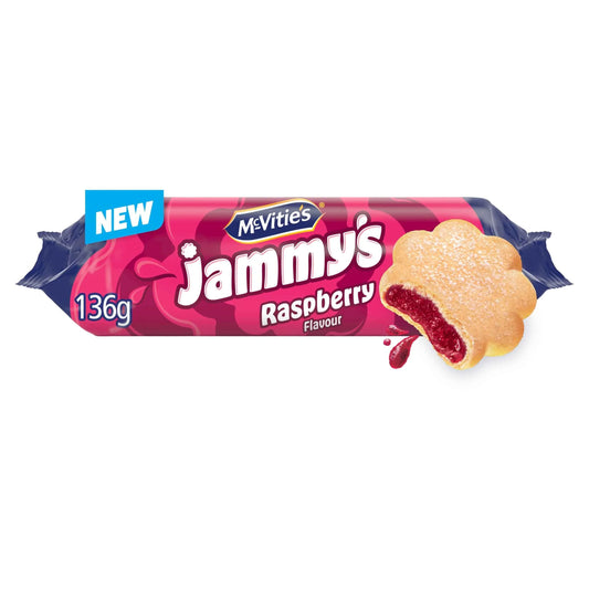 Jammy's Raspberry Biscuits 136.5g by McVitie's