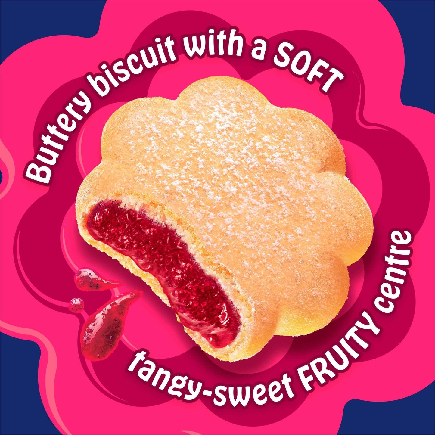 Jammy's Raspberry Biscuits 136.5g by McVitie's