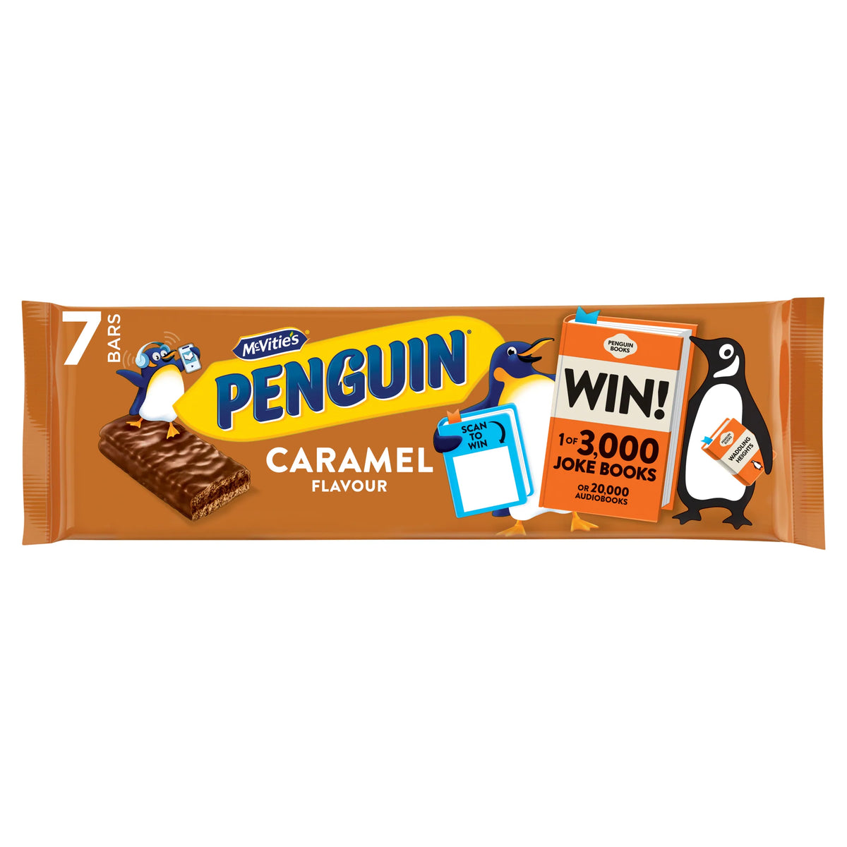 Penguin Caramel Biscuits Bars 7 X by McVitie's at The British Vault