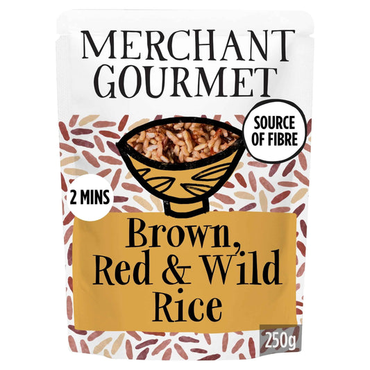 Brown, Red & Wild Rice 250g by MERCHANT GOURMET