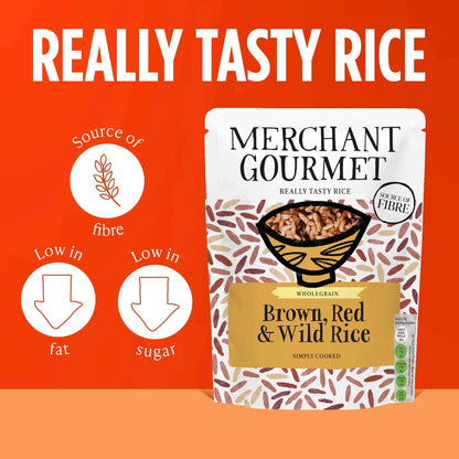 Brown, Red & Wild Rice 250g by MERCHANT GOURMET