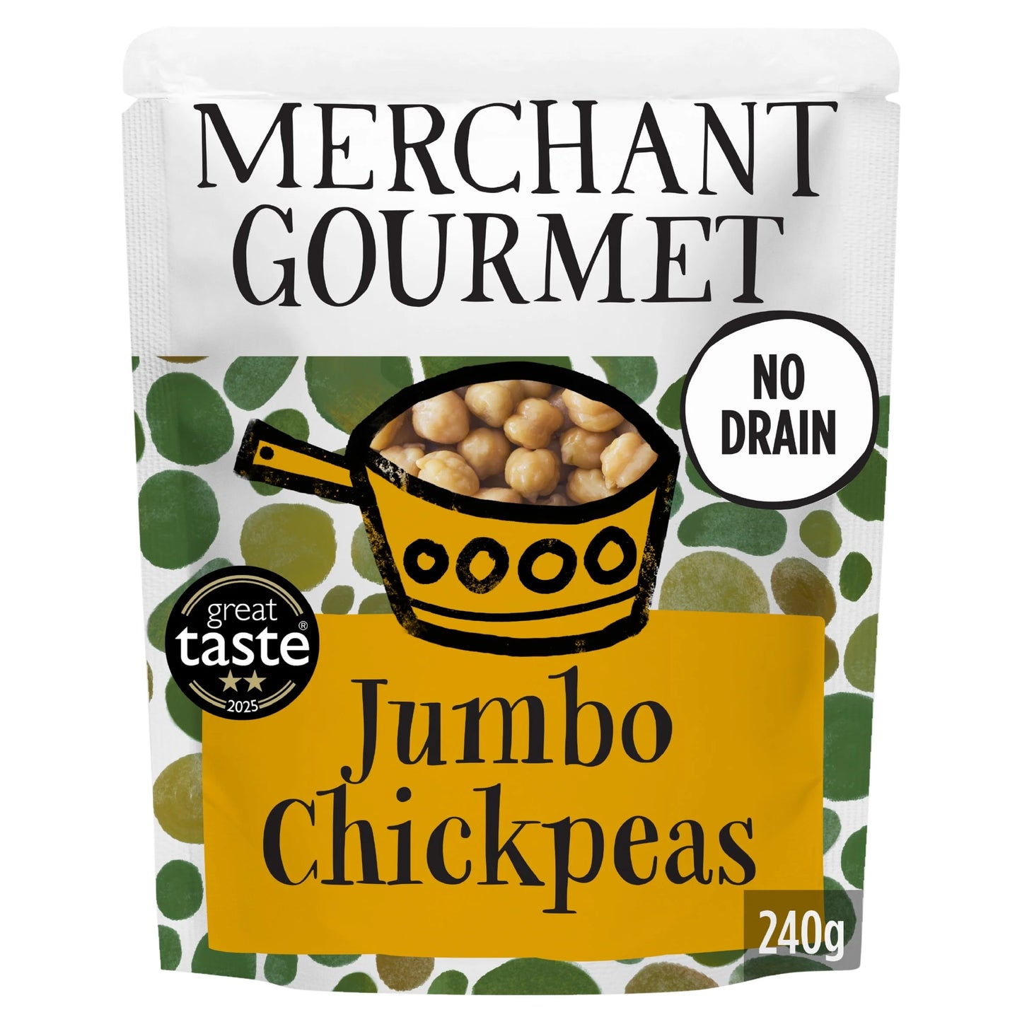 Jumbo Chickpeas 240g by MERCHANT GOURMET