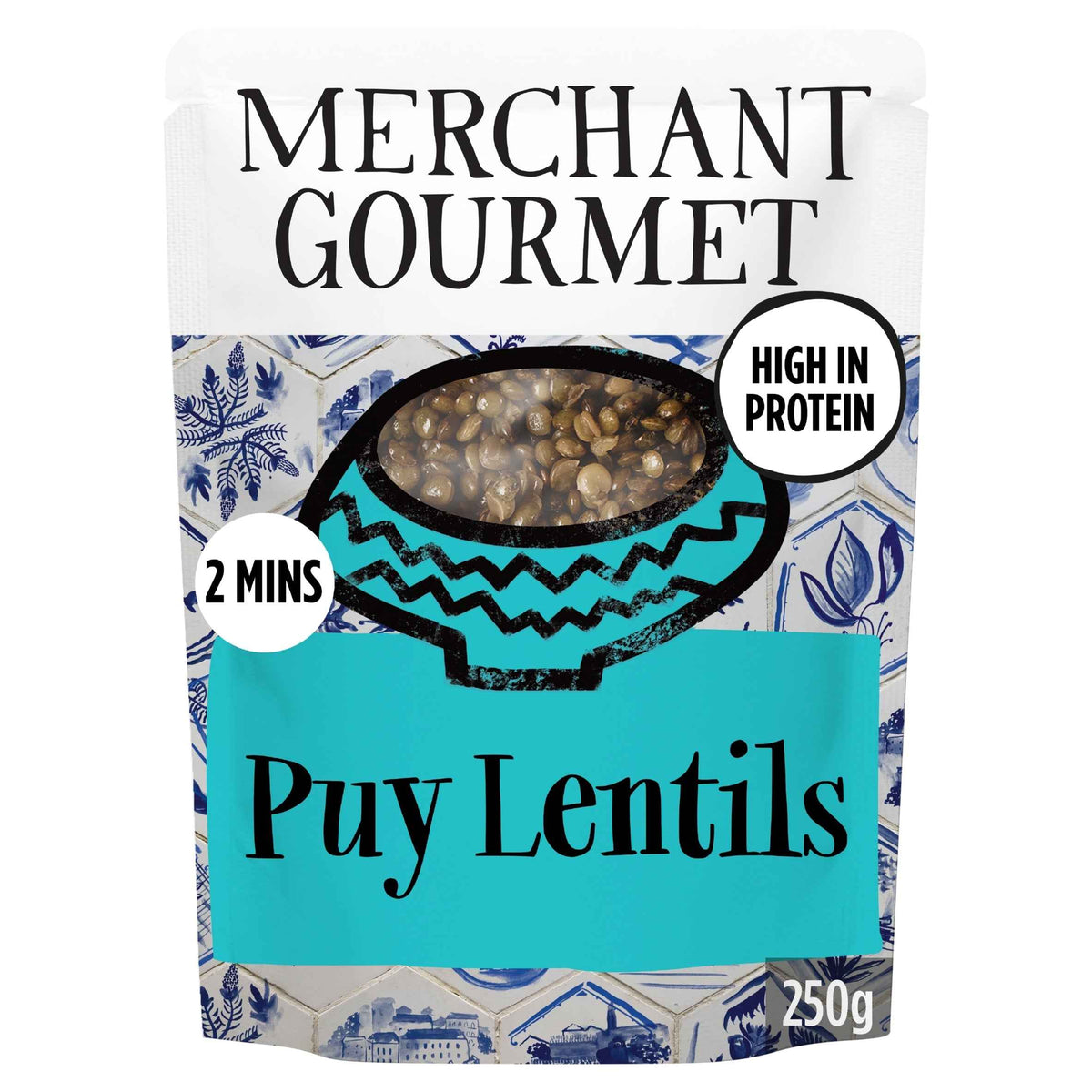 Puy Lentils Ready To Eat 250g by MERCHANT GOURMET