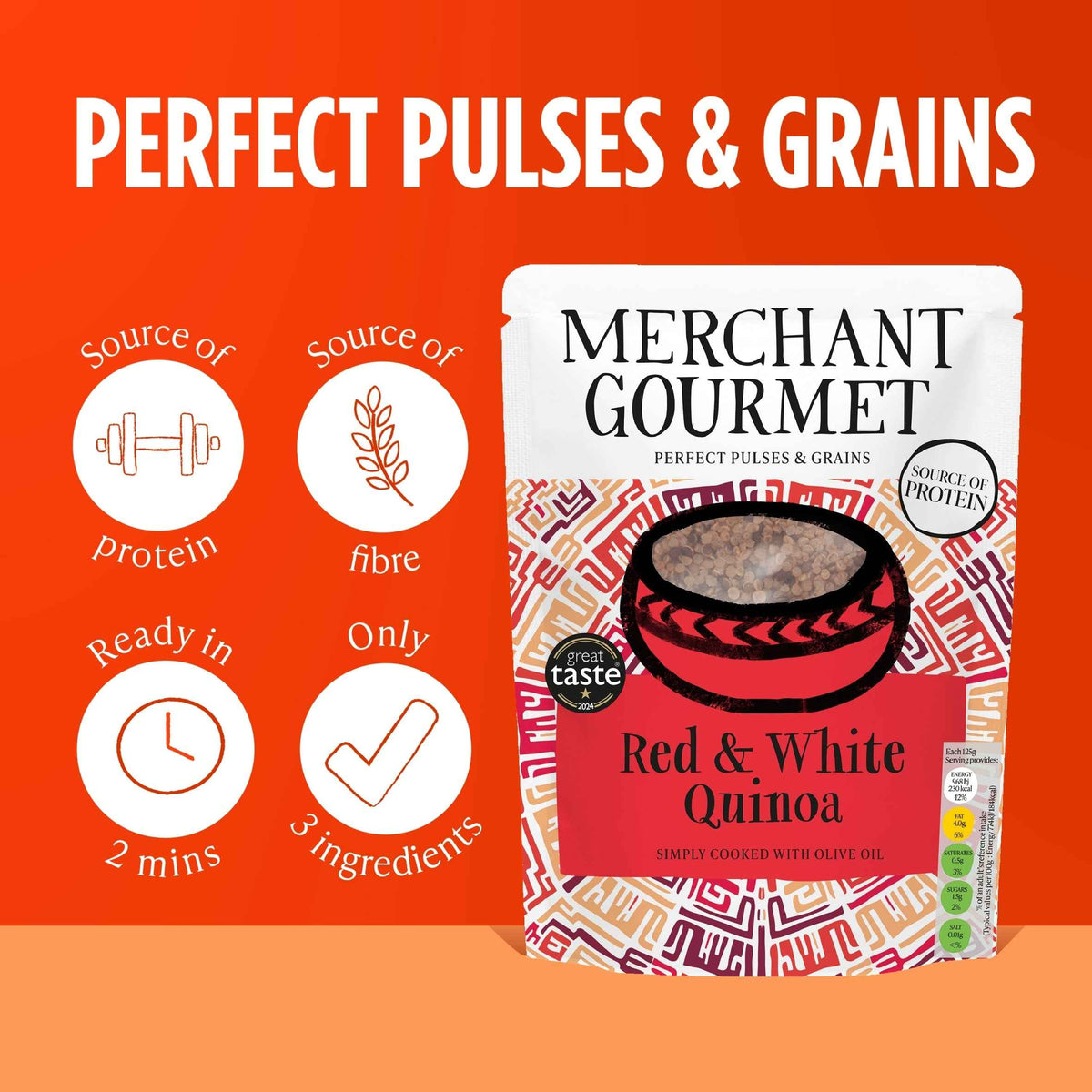 Red & White Quinoa 250g by MERCHANT GOURMET