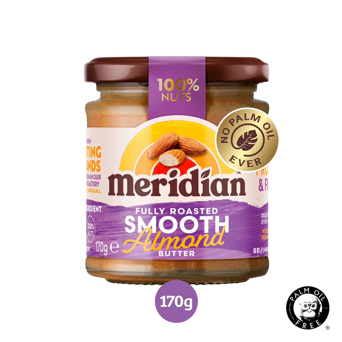 Almond Butter 170g by MERIDIAN