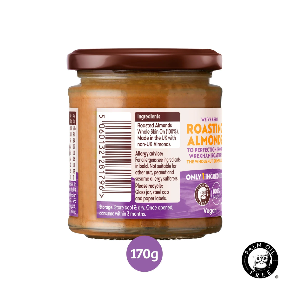 Almond Butter 170g by MERIDIAN