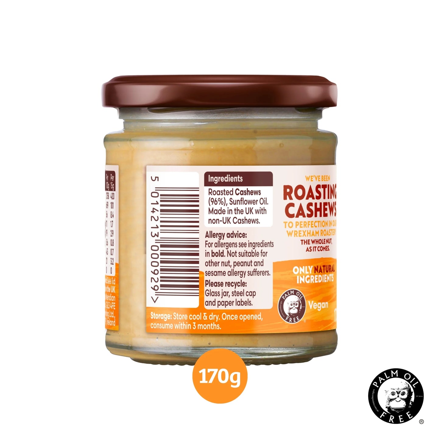Cashew Butter 170g by MERIDIAN