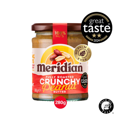 Peanut Butter Crunchy 100% Nuts 280g by MERIDIAN