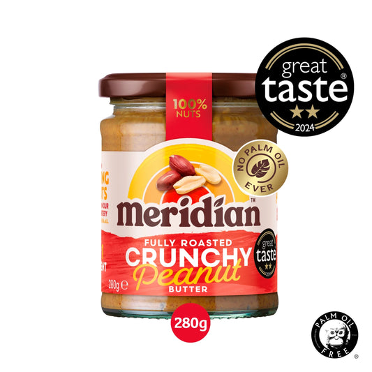Peanut Butter Crunchy 100% Nuts 280g by MERIDIAN