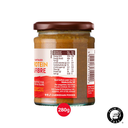 Peanut Butter Crunchy 100% Nuts 280g by MERIDIAN