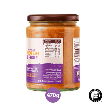 Smooth Almond Butter 470g by MERIDIAN