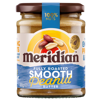 Smooth Peanut Butter 100% Nuts 280g by MERIDIAN