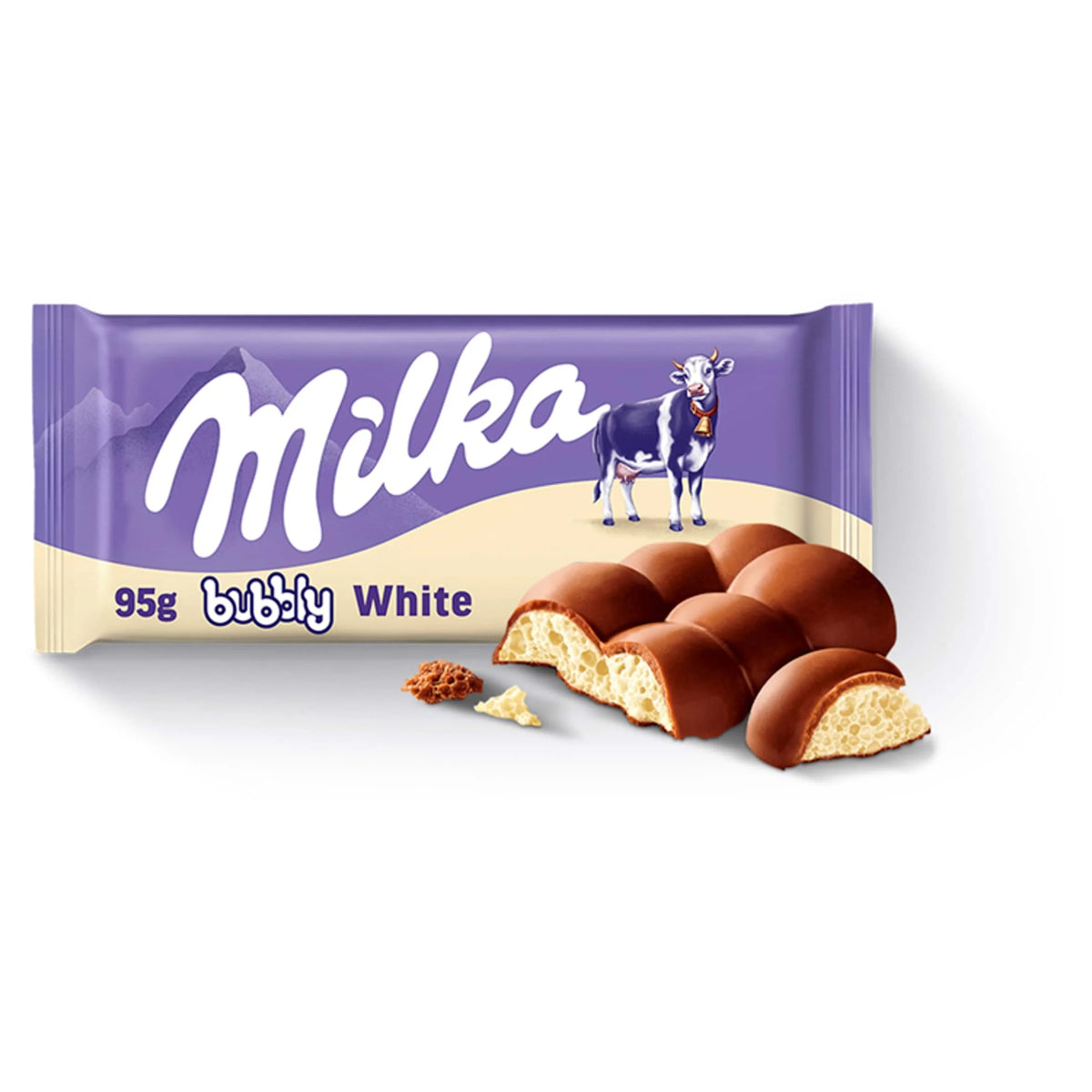 Bubbly Milk&White 95g by MILKA