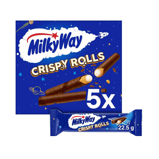 Milky Way Milk Chocolate Crispy Rolls 5 Pack 112.5g by MILKYWAY