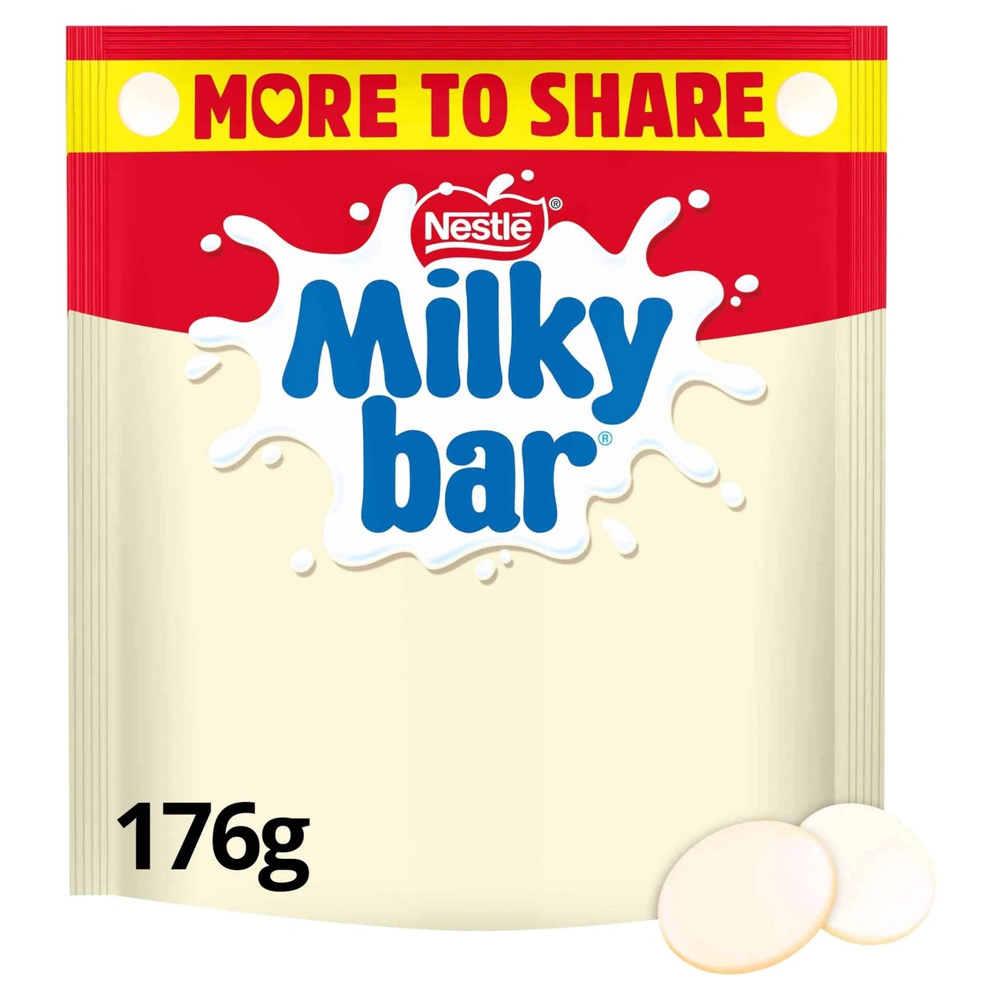 Giant White Chocolate Pieces 176g by MILKYBAR