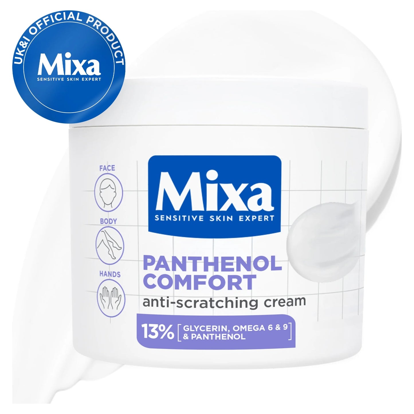 Body Panthenol Comfort Cream Jar 400ml by Mixa
