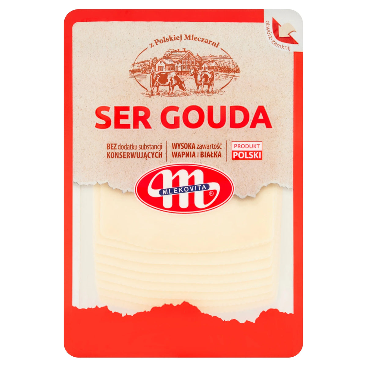 Gouda Cheese Slices 150g by MLEKOVITA