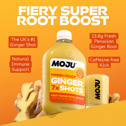 Ginger Dosing Bottle 7x Shots 420ml by MOJU