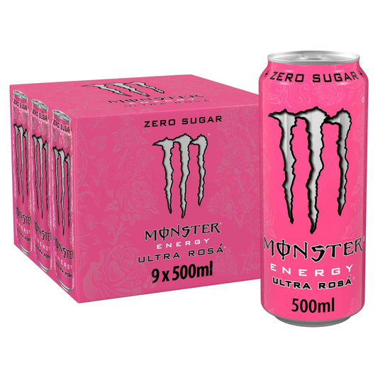 Ultra Rosa Zero Sugar 9x500ml by MONSTER ENERGY