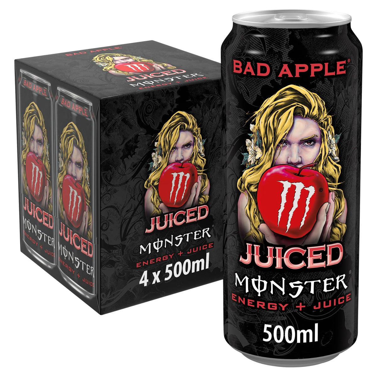 Juiced Energy Drink - Bad Apple 4 X by MONSTER