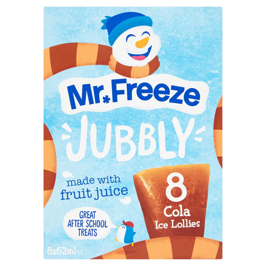 Mr Freeze Jubbly Cola Ice Lollies 8 X 62ml by CALYPSO