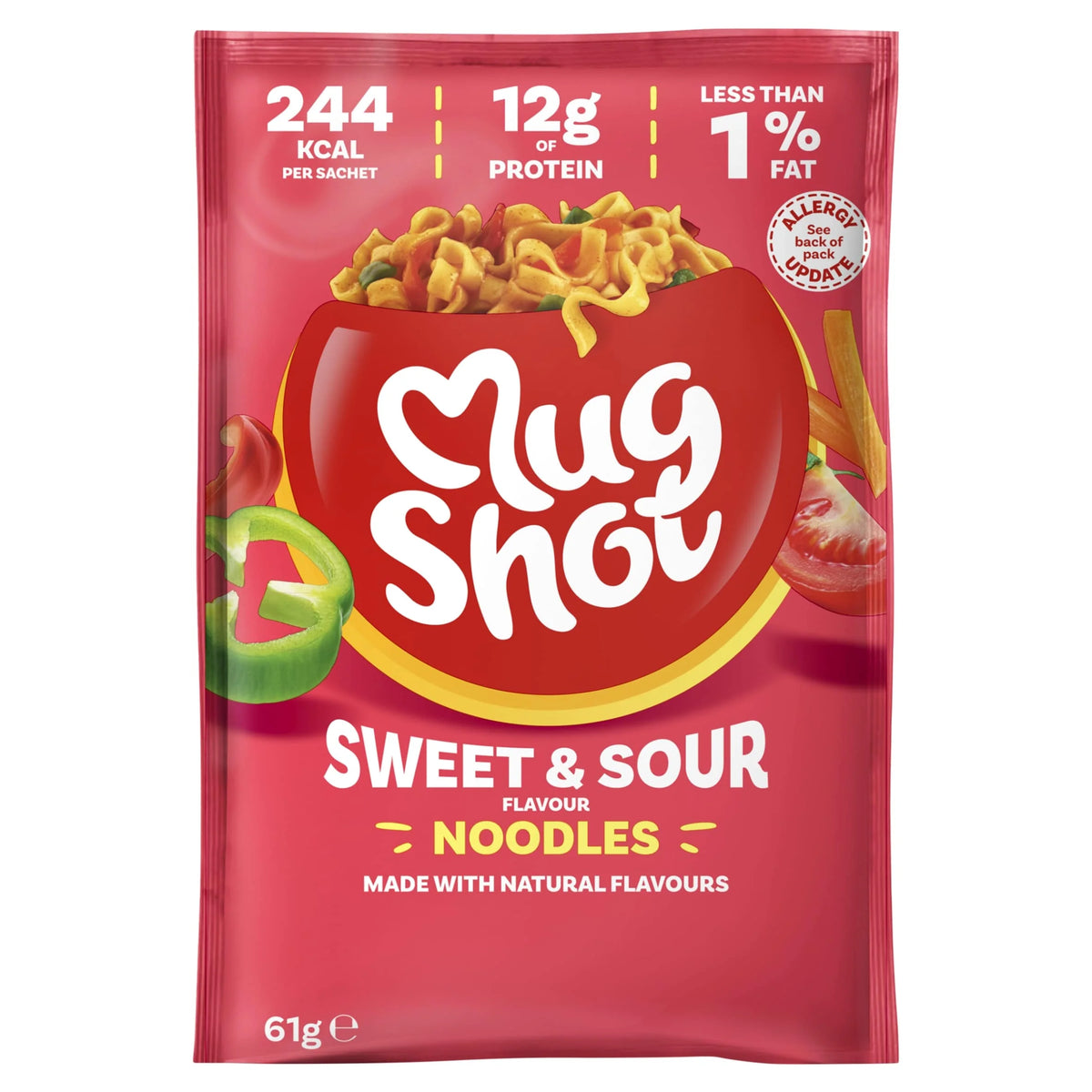 Mugshot Sweet & Sour Noodles 67g by mug shot
