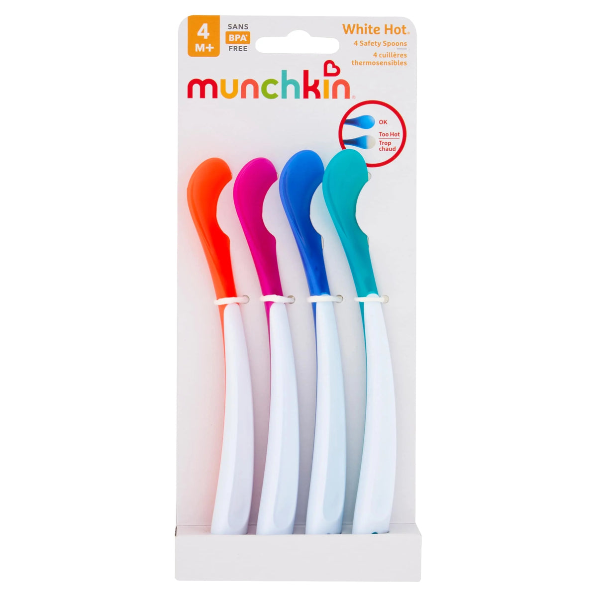Munchkin White Hot Safety Spoons 4 Pack by LINDAM LTD