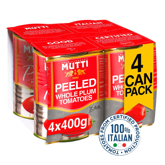 Peeled Whole Plum Tomatoes 4x400g by MUTTI