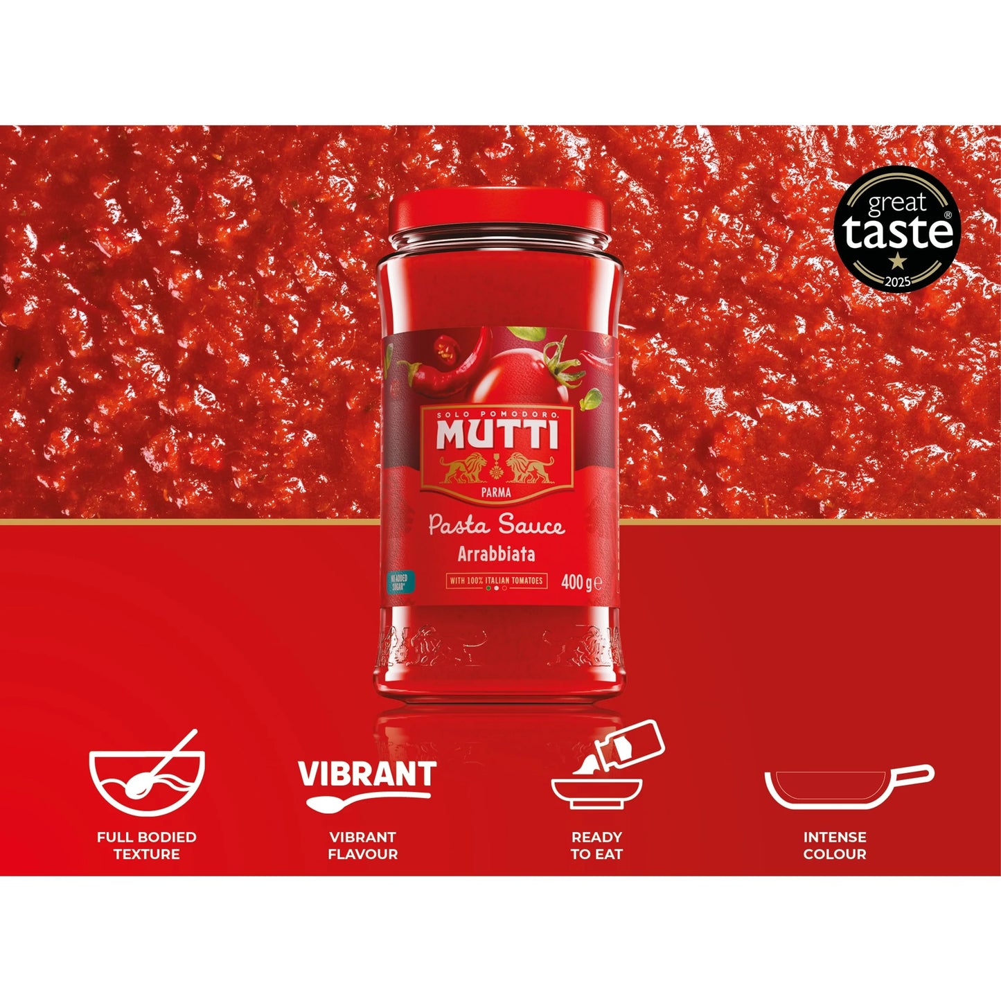 Tomato Pasta Sauce With Chilli 400g by MUTTI