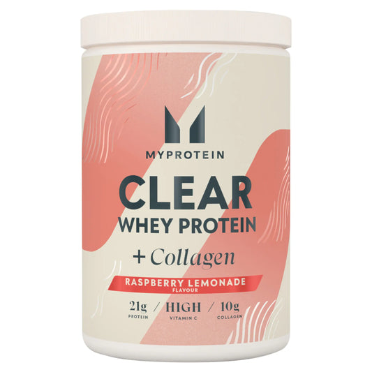Clear Whey + Collagen Raspberry by MYPROTEIN at The British Vault