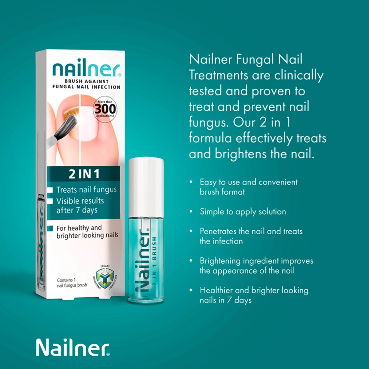2 In 1 Brush Antifungal Nail by NAILNER