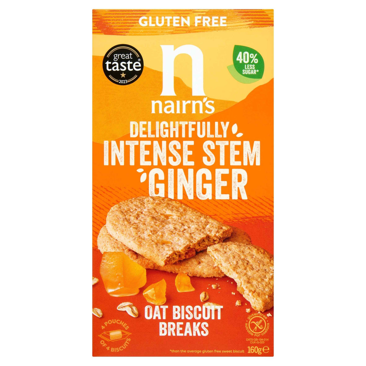 Gluten Free Oat Biscuit Breaks 160g by nairn's