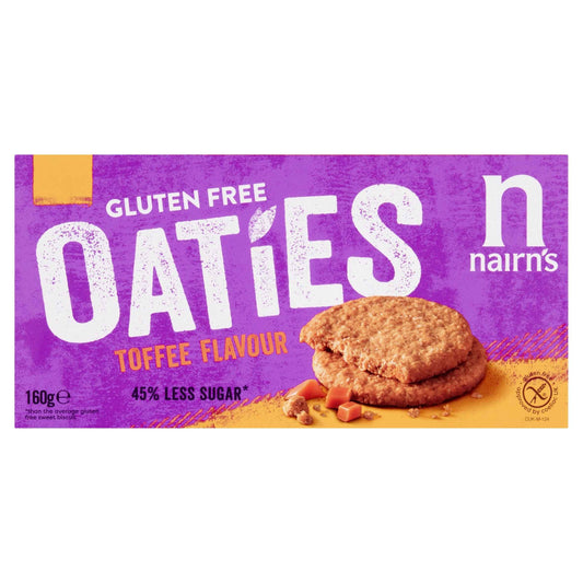 Gluten Free Oaties - Toffee Flavour Biscuits 160g by nairn's