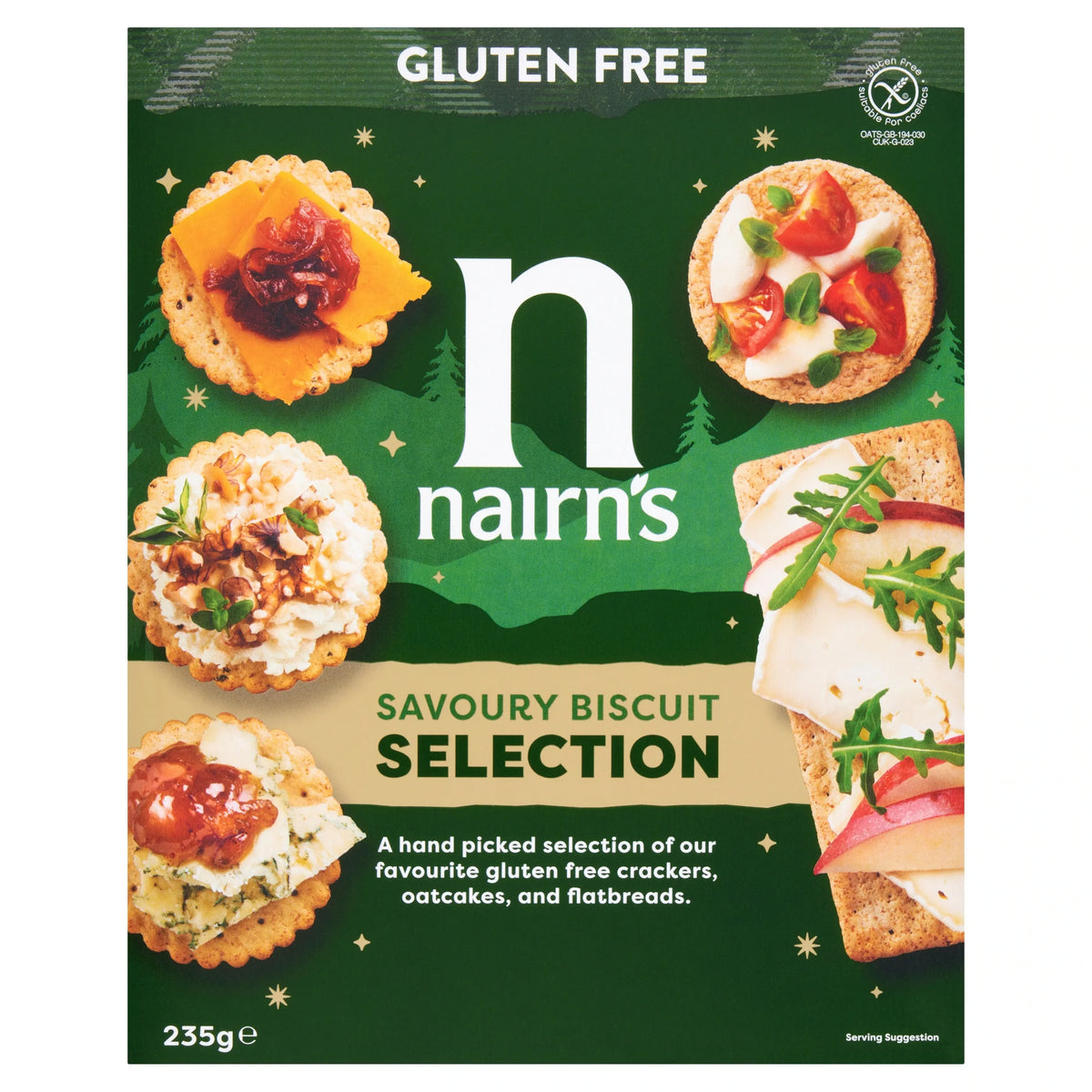 Gluten Free Savoury Biscuit Selection by nairn's at The British Vault