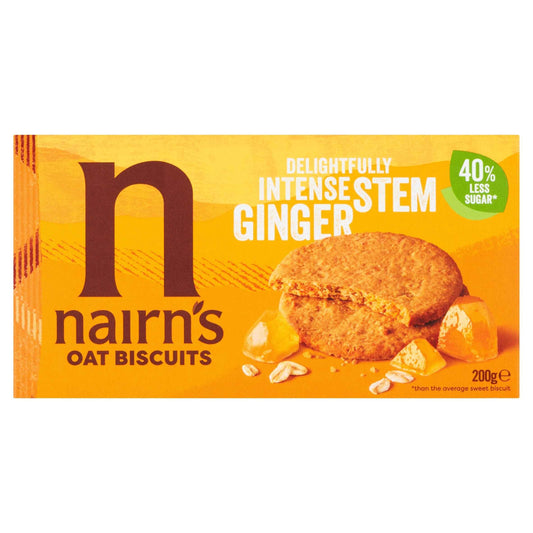 Nairns Stem Ginger Oat Biscuit 200g (l) by nairn's